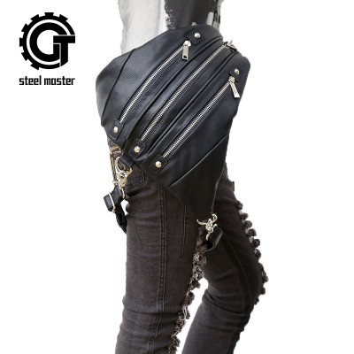 Steelsir Retro Rock Steam Punk Messenger Shoulder Backpack Gothic Fashion Mobile Phone Men And Women Travel Shoulder Bags 