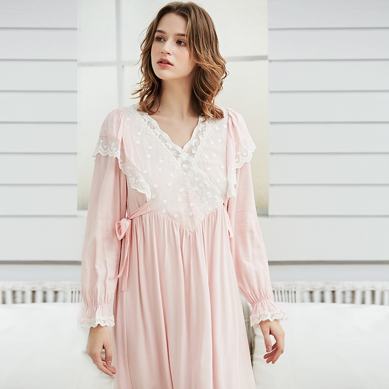 long white lace nightgown