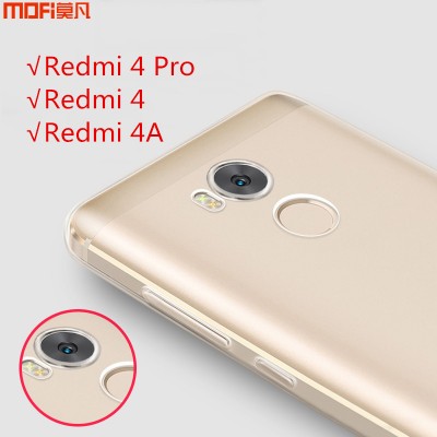 Redmi 4 case cover Xiaomi Mi Redmi 4 pro case MOFi original redmi 4 pro cover xiaomi redmi 4a case TPU soft back case capa funda 