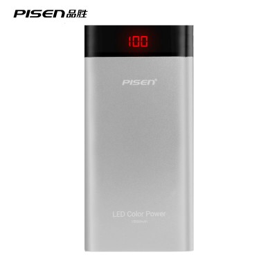 PISEN LED Display Ultrathin lithium polymer battery 10000mAh Portable Charger External Battery mobile charger for iPhone xiaomi