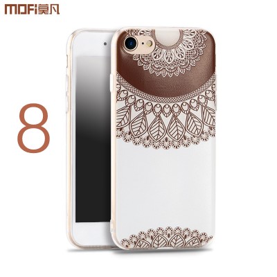 MOFI Phone Case For iphone 8 plus case for iphone 8 case i8 cover soft pattern silicone flower Bohemia flamingo bird brown ethnic style colorful