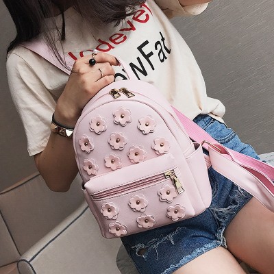 Women Flower Cute Mini Bag Printing Backpack Female Korean School Bags for Teenagers Girls Small Backpack