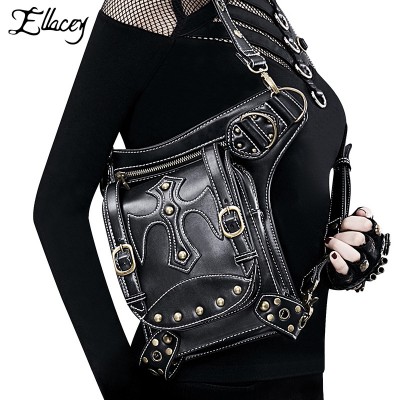 Original Bag Steampunk Thigh Waist Belt Bag Vintage Leather Steampunk Shoulder Crossbody Multifunctional Bag Backpack