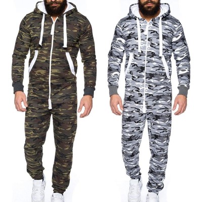 Centuryestar Tmall Quality Men&#39;s Camouflage Pajamas Onesie One Piece Hooded Mono Pijama Hombre Combinaison Pyjama for Adults Men