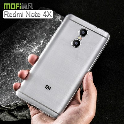 Redmi note 4X case cover MOFi original 2019 xiaomi redmi note 4X cover soft TPU back transparent sillion case capa coque funda 