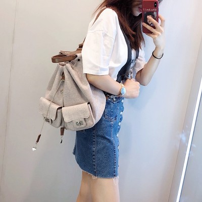 2019 Brand New Women Backpack Casual Canvas Female backpacks school bag Soft Small Womens backpack for teenage girls