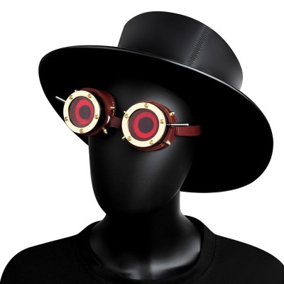 Fashion Men Women metal Goggles Gothic Steampunk Cosplay Antique Spikes Vintage Glasses Eyewear Goggles Punk Rivet