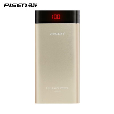PISEN Ultrathin 10000mAh Power Bank LED Mobile Power portable charger external battery powerbank for Iphone 6 s xiaomi huawei
