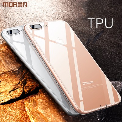 MOFI Phone Case For iphone 8 plus case silicone transparent for iphone 8 case cover jelly ultra clear for iphone8 plus soft TPU back case simple