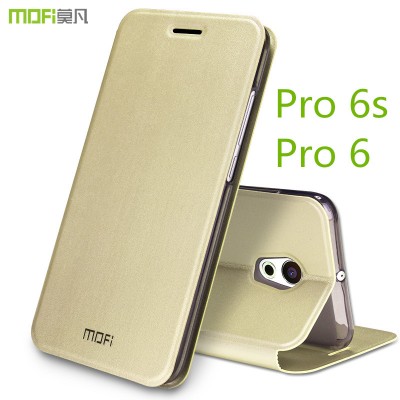Meizu pro 6s case cover meizu pro 6 cover black MOFi original flip case holder stand pro6s cover pro6 case capa coque funda 5.2" 