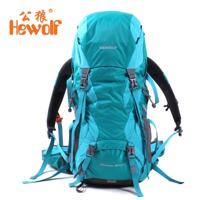 45L+5L Outdoor Bags Waterproof Nylon Hiking Backpacks Outdoor Camping Mochilas Climbing Mountaineering Bags Travel Rucksack