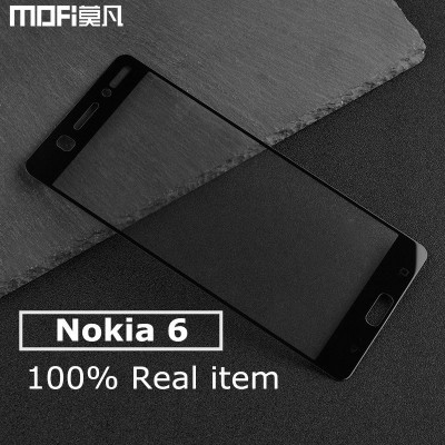 Nokia 6 glass screen protector nokia 6 tempered glass 2.5D hard edge white black full cover srceen protect film 2019 5.5 inch 