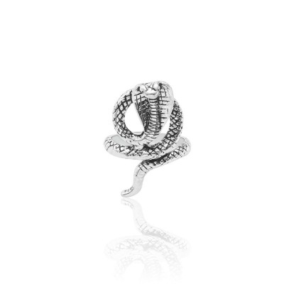 Gothic Silver Cobra Snake Men Ring Punk Cool Man Animal Rings Male Motor Biker Jewelry Accessories Drop Shipping Bague Homme