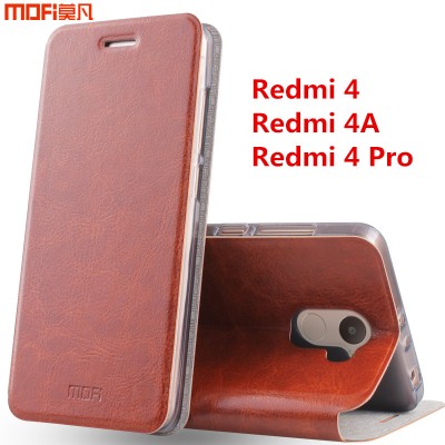 Redmi 4a case xiaomi redmi 4 pro case cover redmi 4 case flip case MOFi original Xiaomi Mi Redmi 4 leather funda capa coque 5" 