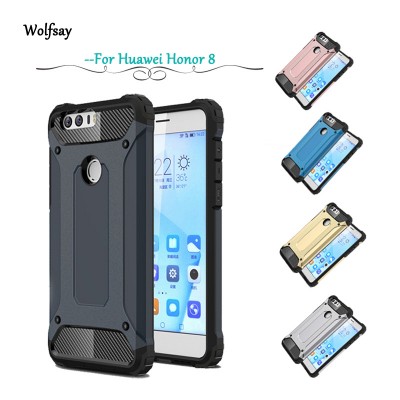 Wolfsay Phone For Case Huawei Honor 8 Cover Slim Armor Rubber + Hard PC Case For Huawei Honor 8 Case For Huawei Honor 8 Fundas