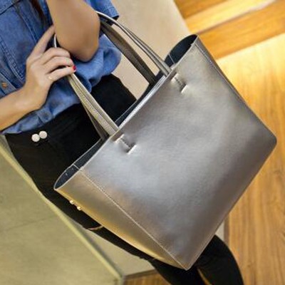 Luxury Women Designer Handbag Silver Portable Bucket Ladies Tote Shoulder Sac A Main High Quality Brand Satchel Bag