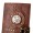 Brown Steampunk PU Leather Printing Wallet Fashion Designer Medicine Bottle Wallet for Women Men Rivet Decoration Purse Ladies Card Holder