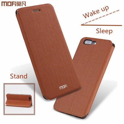 MOFi Case for Oneplus 5 case cover flip case silicone stand original mofi One plus 5 case flip 1+5 oneplus5 leather capa hard metal holder