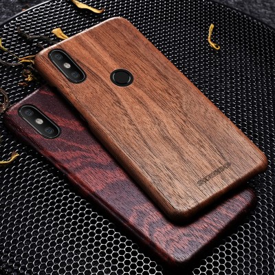 Wood Phone Case For Xiaomi Mi8 Wooden+Fiber Perfect Combination Wood Cover For Xiaomi 8 Ultra-Thin Wooden Coque