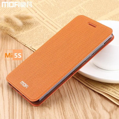 Xiaomi mi 5s case mi5s case flip case MOFi original xiaomi mi5s cover mi 5s leather case stand coque capa funda wheat 5.15 inch 