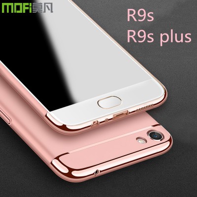 OPPO R9S case cover oppo r9s plus case luxury back case red rose gold oppo r9s plus cover 3 in 1 joint MOFi capa coque funda 