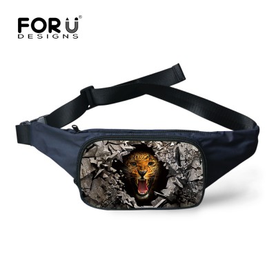 COOL Fanny Pack Waist Pack for Men Women Black Tiger Head Fanny Pack Travelling Casual Cross-body Mobile Phone Hip Pack Belt Bags