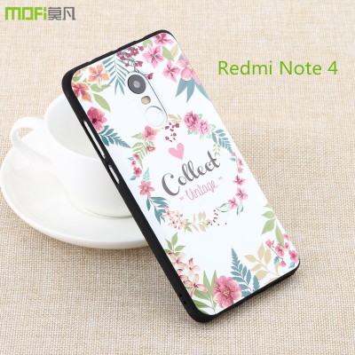 Redmi note 4 pro case cover xiaomi redmi note 4 case MOFi original pro prime soft back cover cartoon 3D relief colorful bohemia 