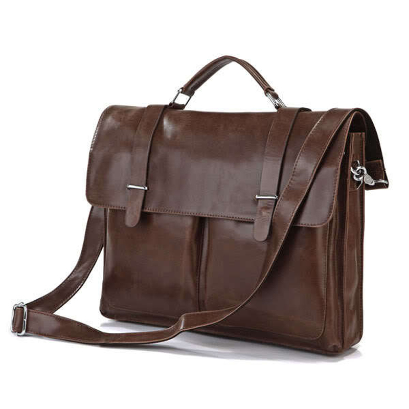 Luxury Genuine Leather Men S Briefcases Office Bag Messenger Briefcases Office Bag Messenger