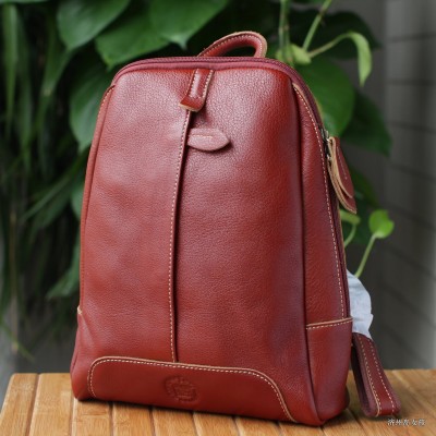 Leather College of Retro Womens Backpack