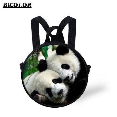 BICOLOR Vogue Backpacks 3D Printing backpacks mochila for teenage college students big school bags Panda/Clock/Earth/Foot ball 