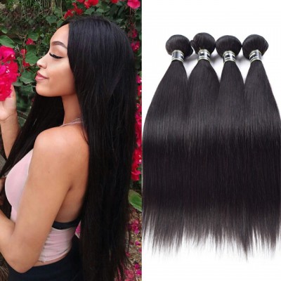 Amazing Star Virgin Hair Brazilian Straight Hair 4 Bundles Straight Hair Weave Human Hair Extensions Natural Color