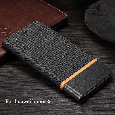 Luxury Leather Flip Cover Phone Case for Huawei Honor 9 Coque Fundas for Huawei Honor 9 Phone Protector