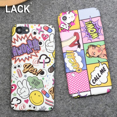 cartoon phone cases Fashion Hard PC Case Sexy Girls Graffiti Letter Cartoon Cover For iphone 6 Case For iphone 6S 7 7 PLus Phone Cases Coque cartoon cases