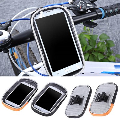 5.5" Waterproof Bicycle Handlebar Cell Phone Case GPS Mount Cycling Bags for iPhone 6 6s 7 7plus