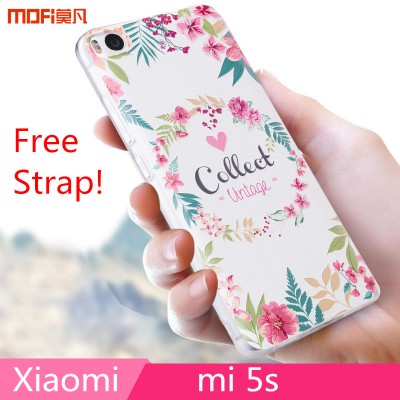 xiaomi mi5s case 5s MOFi original Xiaomi mi 5s case cover bohemia tower TPU back cover cartoon flower xiomi 5s capa coque funda 