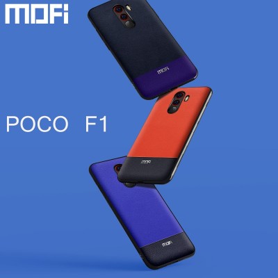 Mofi For Xiaomi Pocophone F1 Case Pu Leather Back Cover Business For Xiaomi Pocophone F1 Case Cover