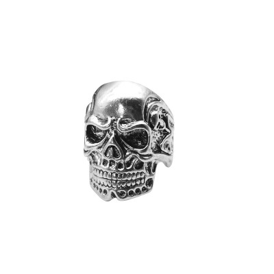 Punk Vintage Cool Men Ring Gothic Skull Head Rings Stainless Titanium Steel Skeleton Rings Jewelry Dropshipping Anel Masculino