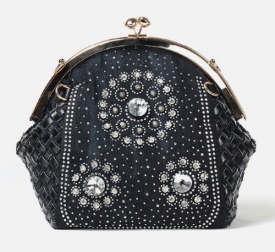 Rhinestone Handbags Designer Denim Handbags New style ladies messenger bags designer shell shape and diamond decoration women handbags silver gold