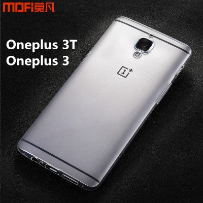 Oneplus 3T case cover oneplus 3 case MOFi original OnePlus A3010 A3000 TPU soft back case transparent ultra thin capa coque 5.5" 