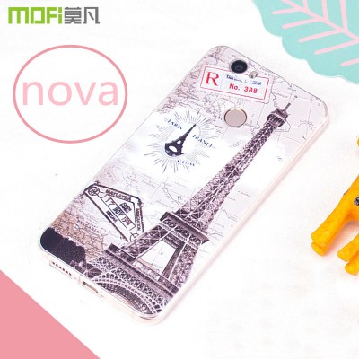 MOFi Case for Huawei nova case cover MOFi original huawei nova cover back case TPU soft 3D relief pattern cartoon bohemian flower capa coque