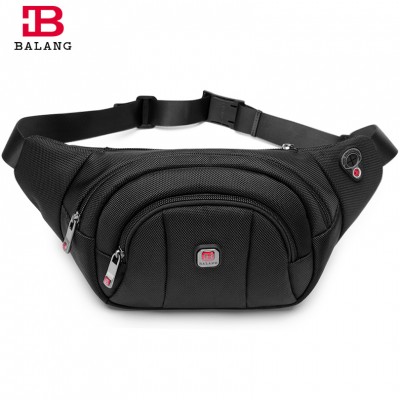 Leather Fanny Pack Men Male Casual Waist Pack Functional Fanny Waist Bag Money Phone Belt Shoulder Bag for Men Boys Black