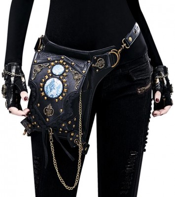 Hot Selling Steam Punk Retro Rock Victorian Shoulder Bag Men And Women Messenger Fashion Travel Waist Bags