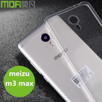 meizu m3 max case MOFi original meilan max tpu soft back transparent cover silicon ultra clear Anti-knock meizu m3 max cover 6" 