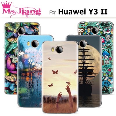 For Huawei Y3II case ,New Cute Fashion Paint Hard Plastic Phone Case For fundas Huawei Y3II 2 Cover