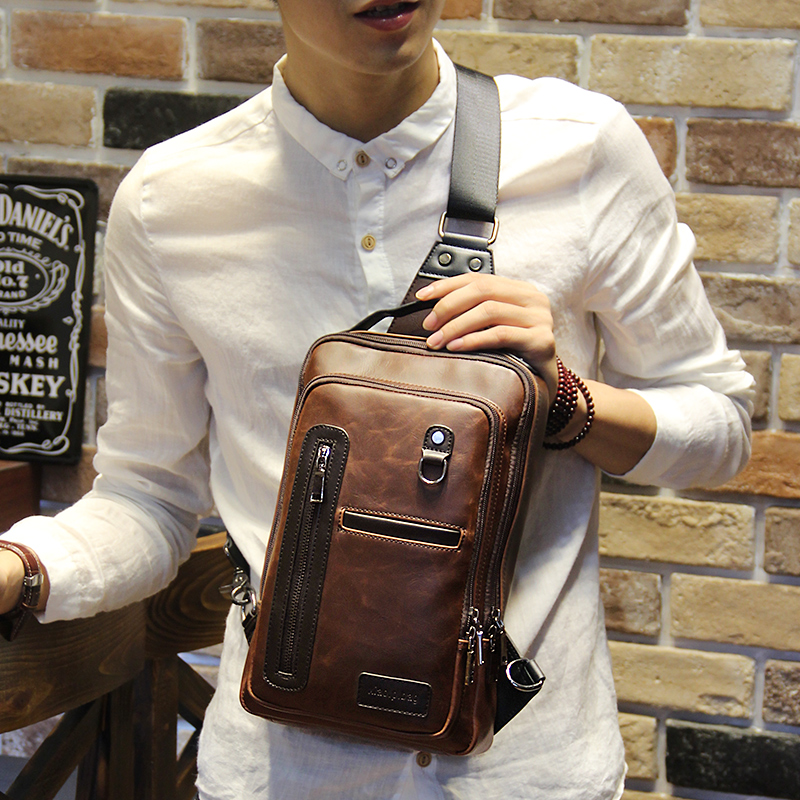 chest bag leather