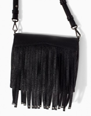 AB807 Punk MYSTERIOUS GOTHIC solid Black Tassels Rivets PU women sling bag Messenger Bags Cross Body New 2014 0.25 