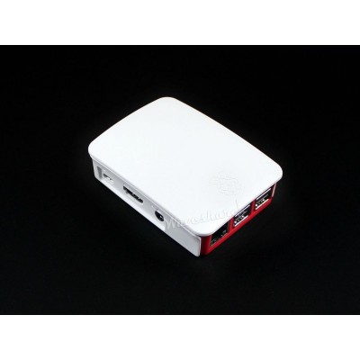 Official Raspberry Pi case for Raspberry Pi 3 B or Raspberry Pi 3 Model B Plus Red and White Color High-quality ABS construction