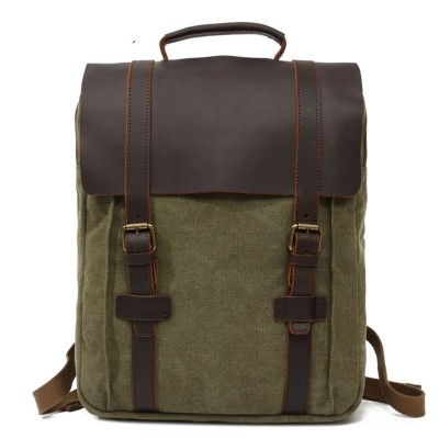 Computer Backpack Retro Mens Canvas Shoulder Bag Casual Mens Bag Large Capacity Travel Bag