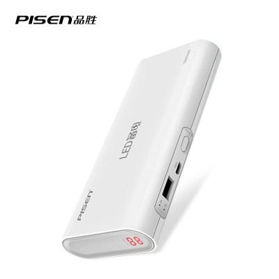 PISEN LED Power Bank 10000mAh Portable Charger External Battery 18650  Powerbank 2A for iPhone iPad Xiaomi LenovoTablet Camera