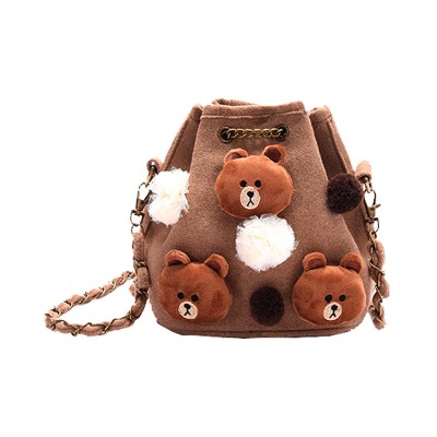 Women Bag Leather Handbag Fashion Vintage Tote Bag Ladys Lovely rabbit Duck Bear Bag Holiday Travel Single Shoulder Bag 2019 